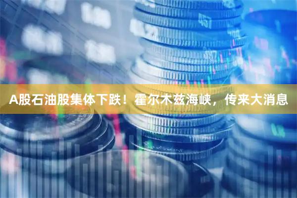 A股石油股集体下跌！霍尔木兹海峡，传来大消息